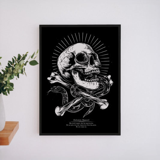 Temptation From The Grave A4 Art Print