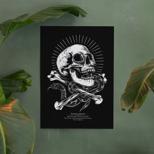 Temptation From The Grave A4 Art Print