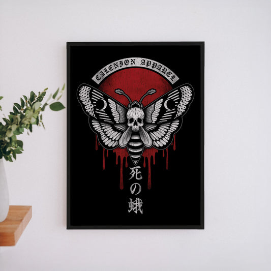 Death Moth A4 Art Print