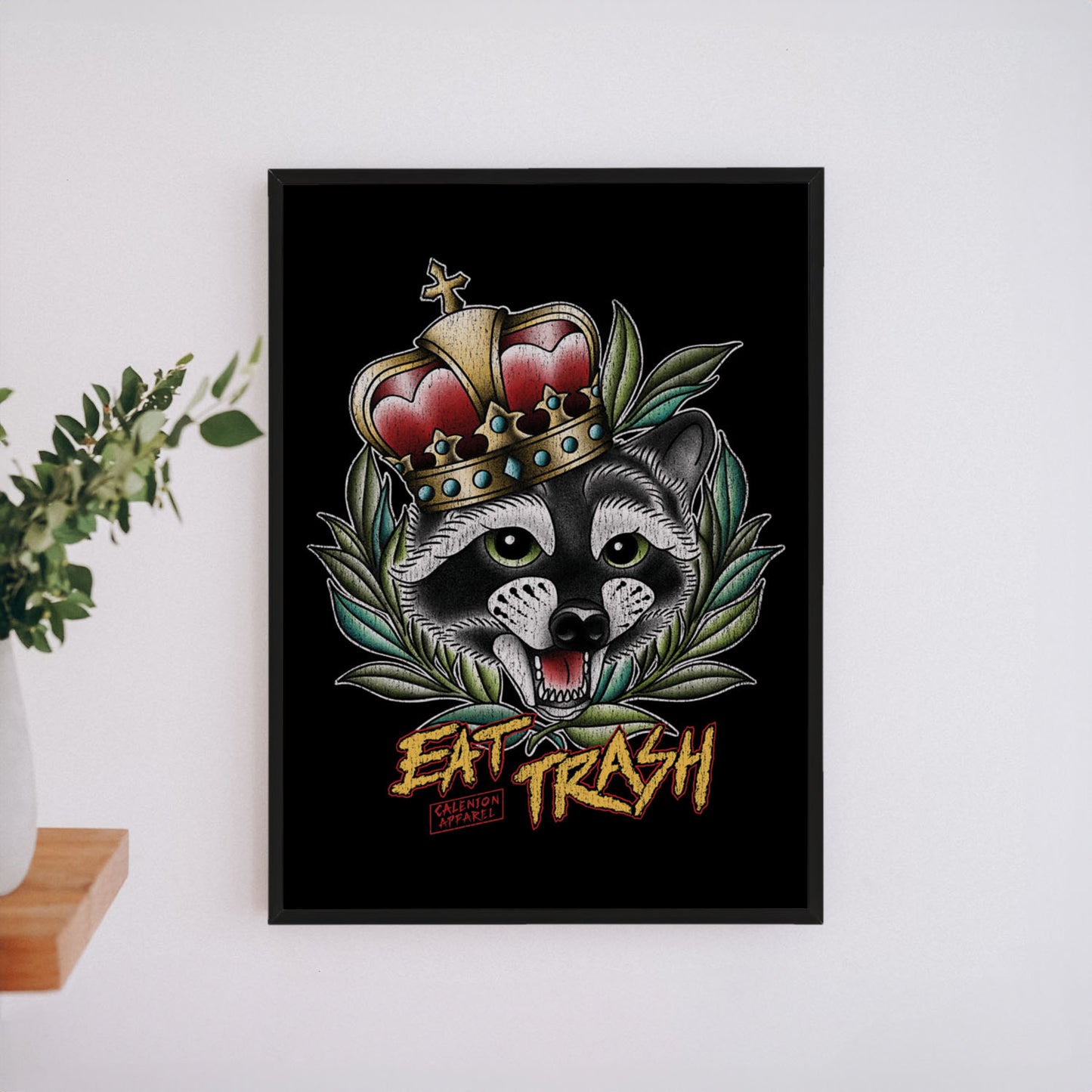 Eat Trash A4 Art Print