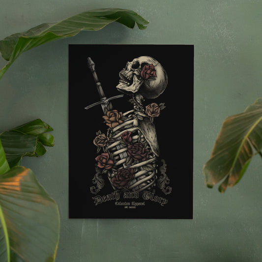 Death and Glory A4 Art Print