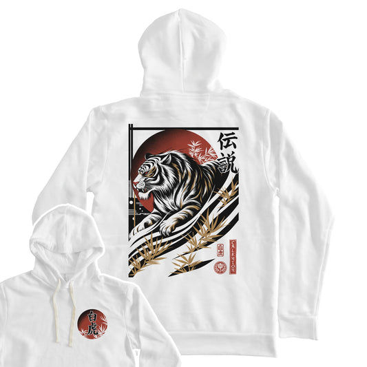 White Tiger Pullover Hoodie