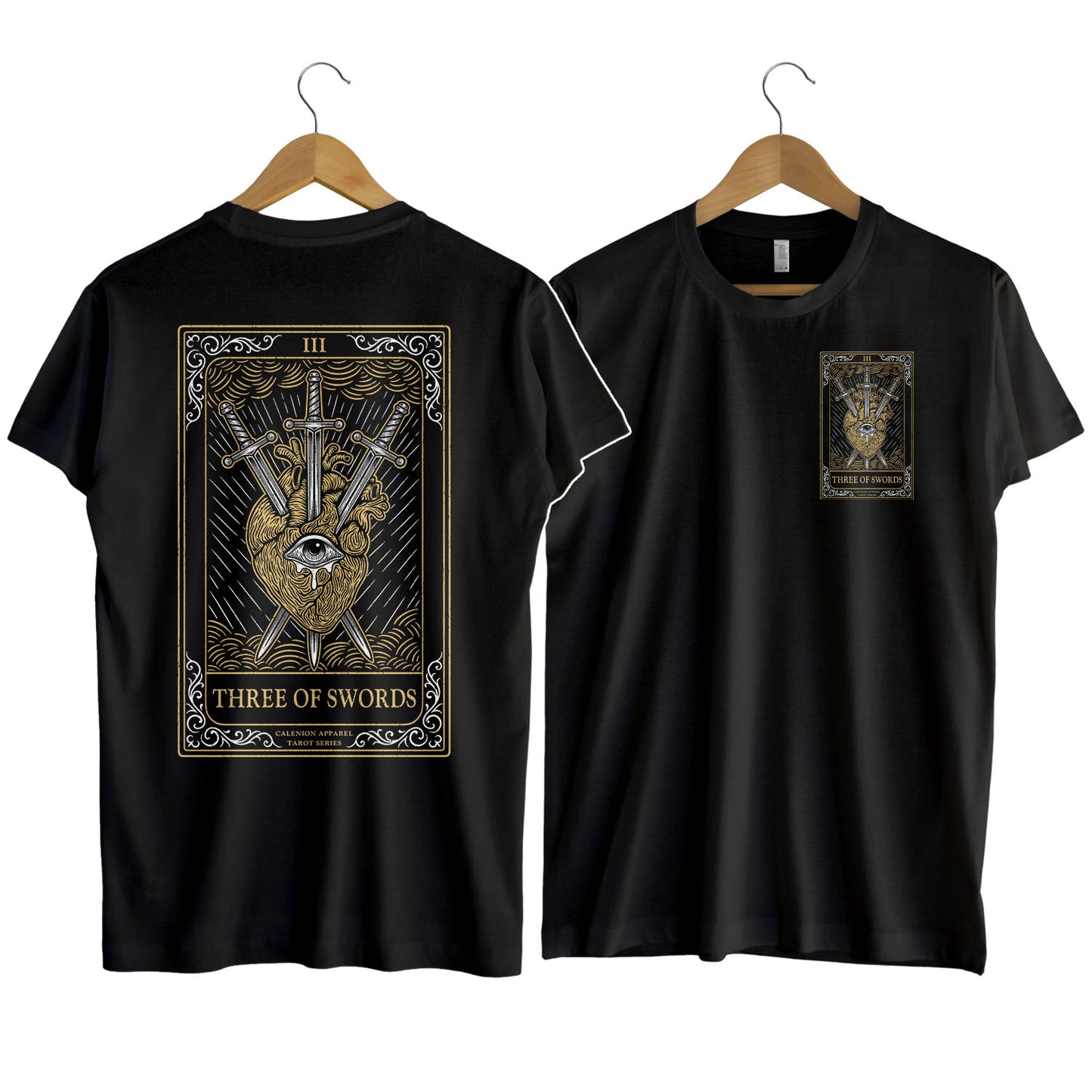 Three Of Swords Tarot Series T-Shirt