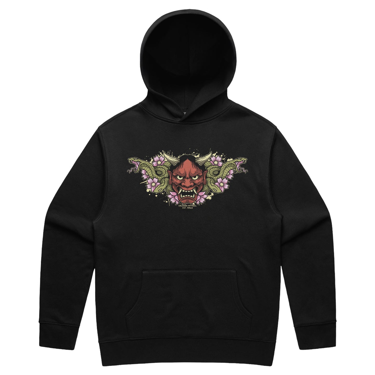 Hannya Snake Splatter Heavy Hoodie