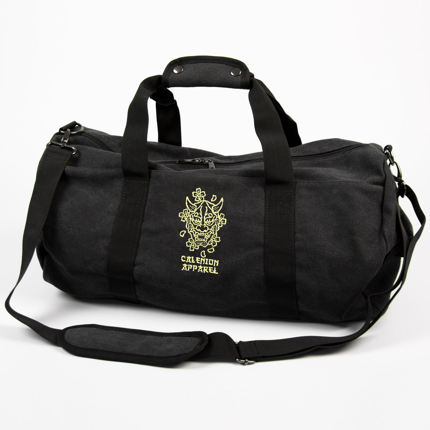 Hannya Vintage Canvas Barrel Bag