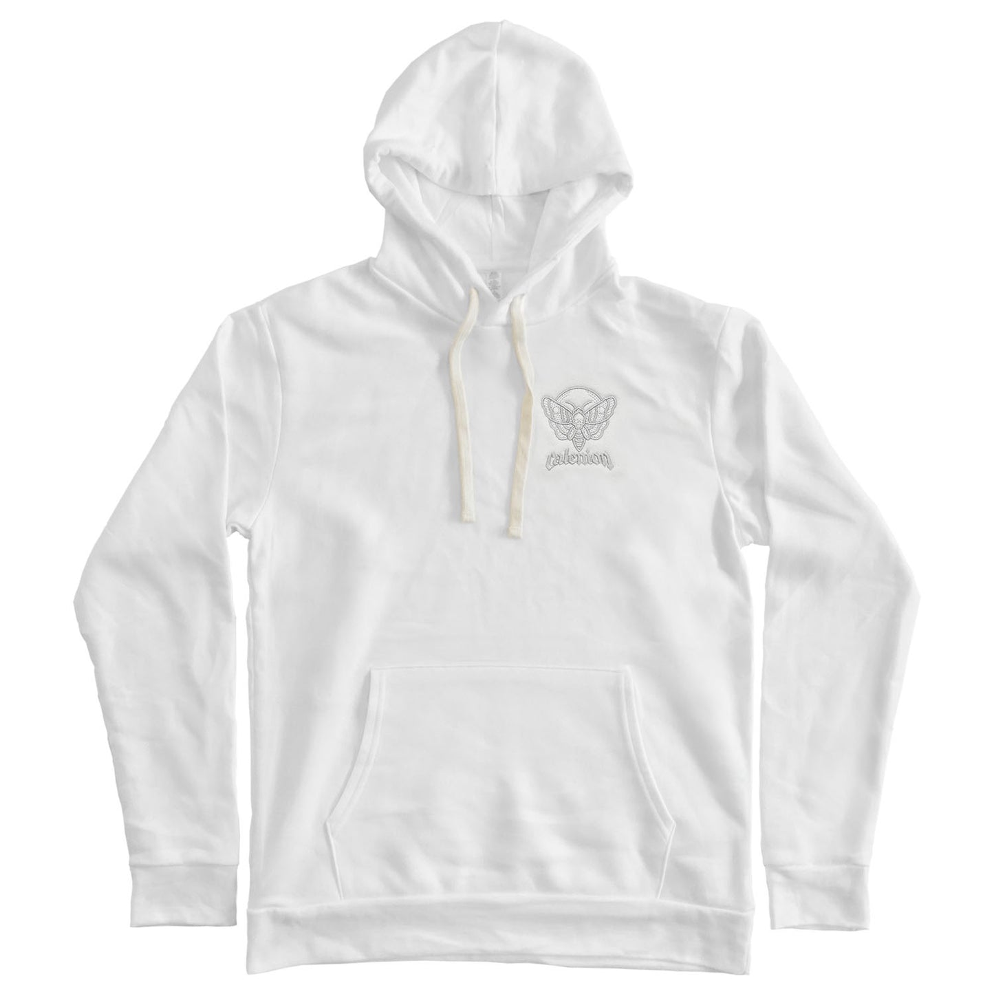 Death Moth Embroidered Pullover Hoodie
