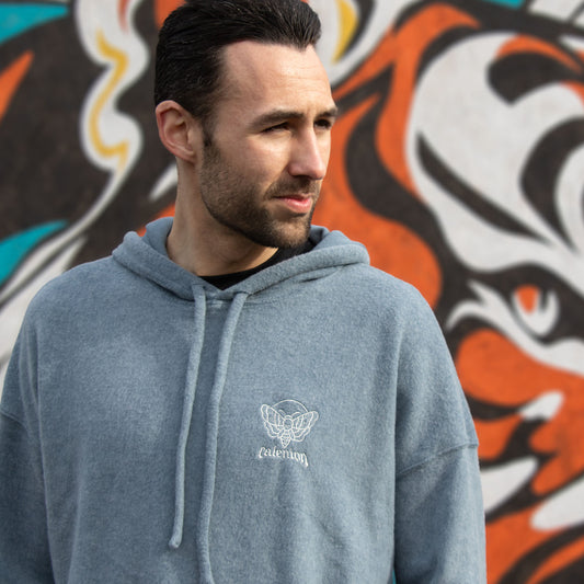 Death Moth Sueded Lightweight Hoodie