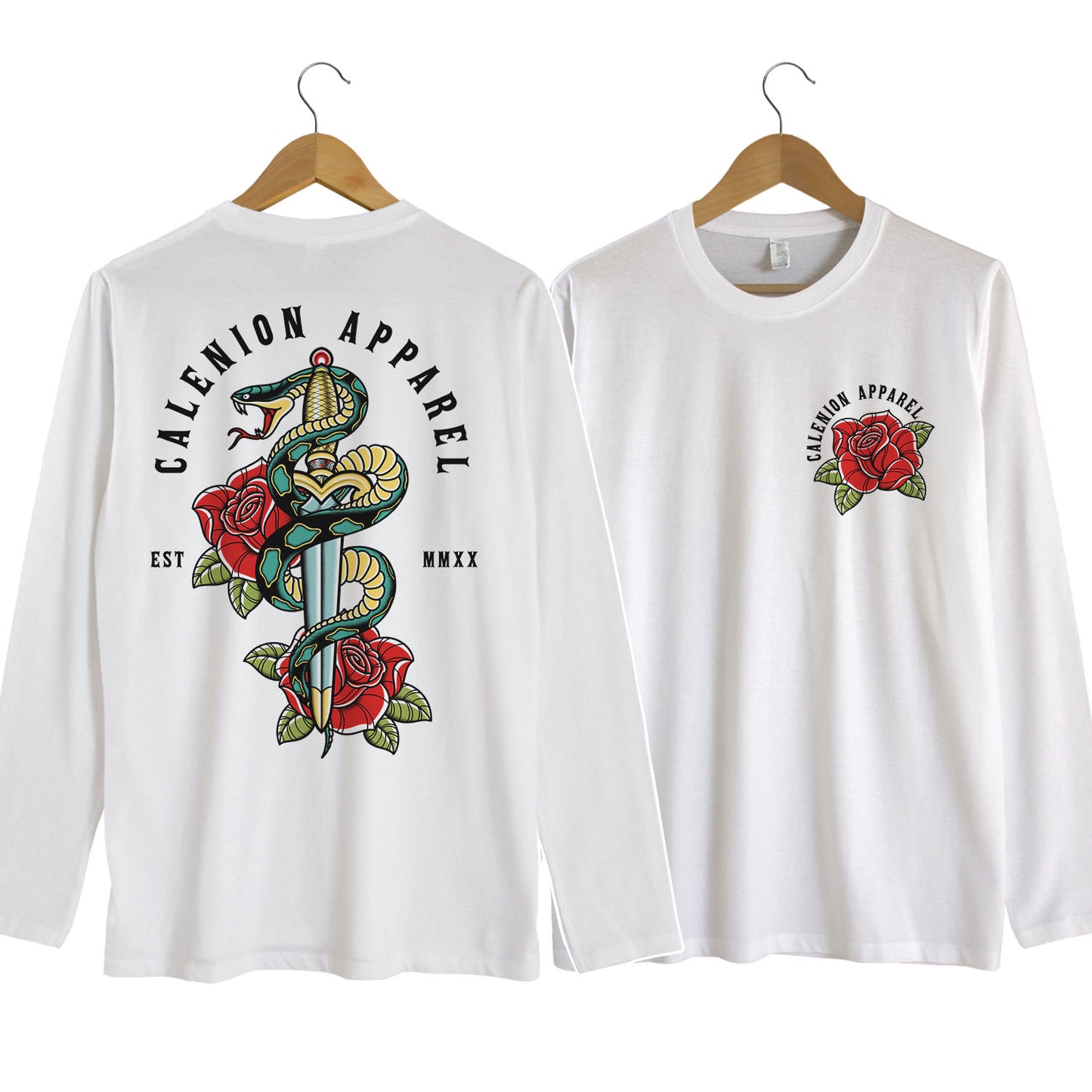 Snake & Sword Long Sleeve Shirt