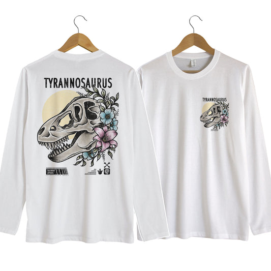 Tyrannosaurus Skull Long Sleeve Shirt