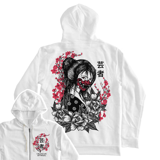 Traditional Geisha Zip Hoodie