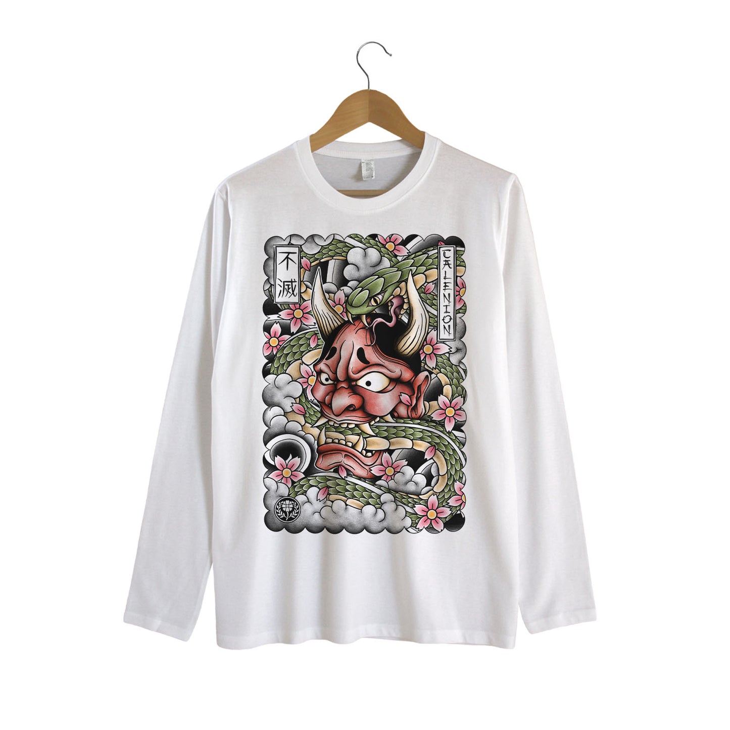 Hannya & Snake Long Sleeve Shirt