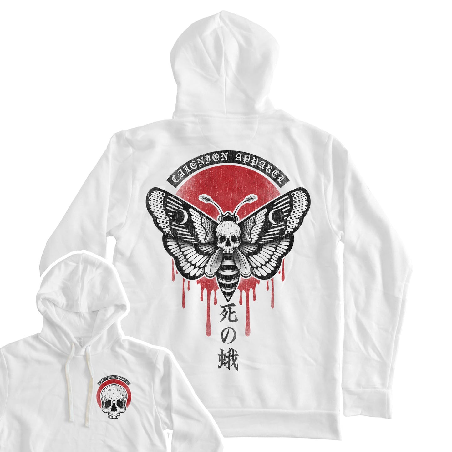 Death Moth Pullover Hoodie