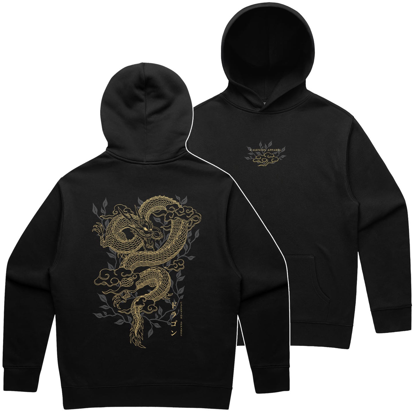 Golden Dragon Heavy Hoodie