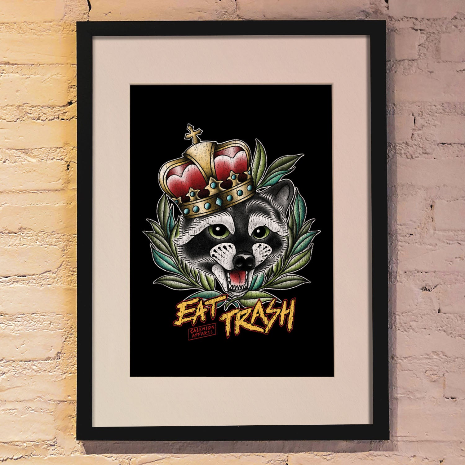 Eat Trash A4 Art Print
