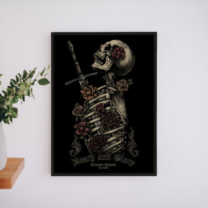 Death and Glory A4 Art Print