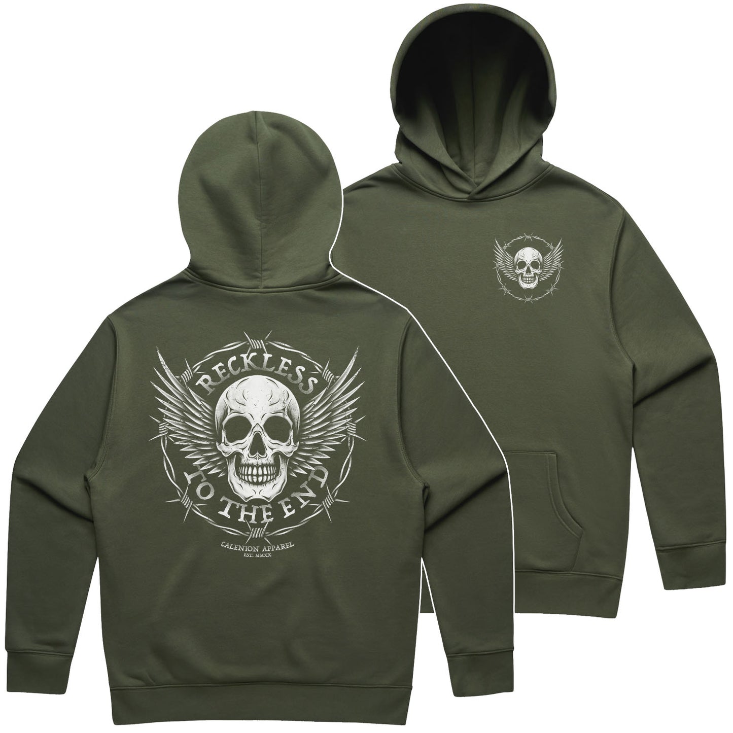 Reckless To The End Heavy Hoodie