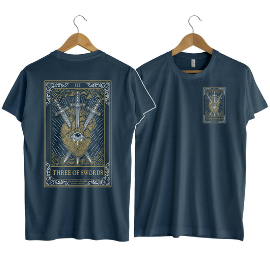 Three Of Swords Tarot Series T-Shirt