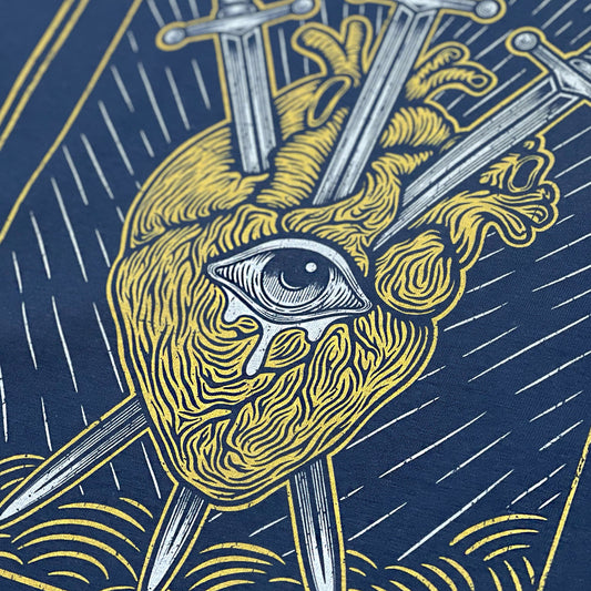 Three Of Swords Tarot Series T-Shirt
