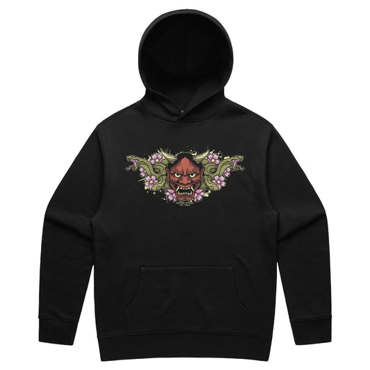Hannya Snake Splatter Heavy Hoodie