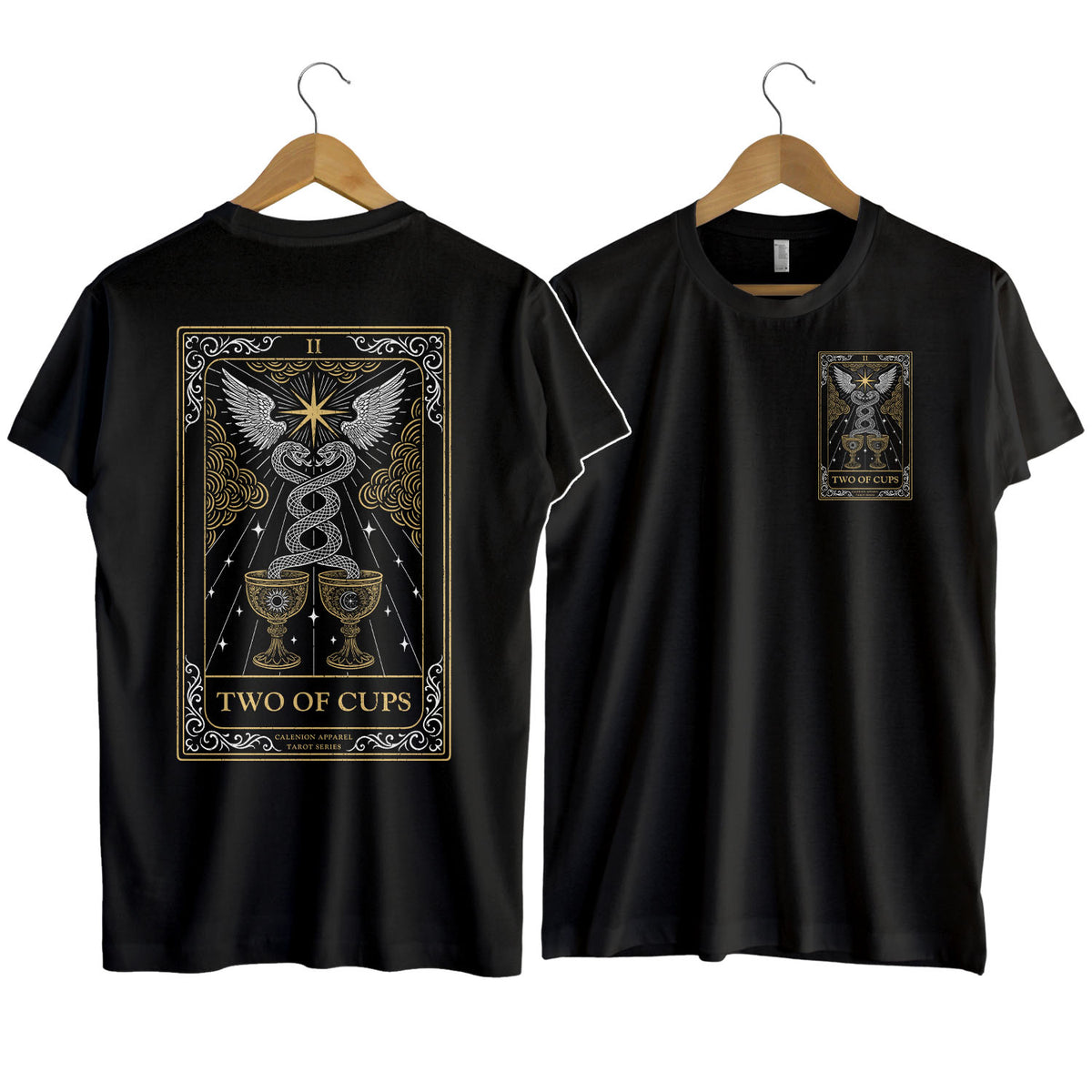 Two Of Cups Tarot Series T-Shirt
