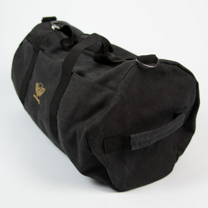 Death Moth Vintage Canvas Barrel Bag