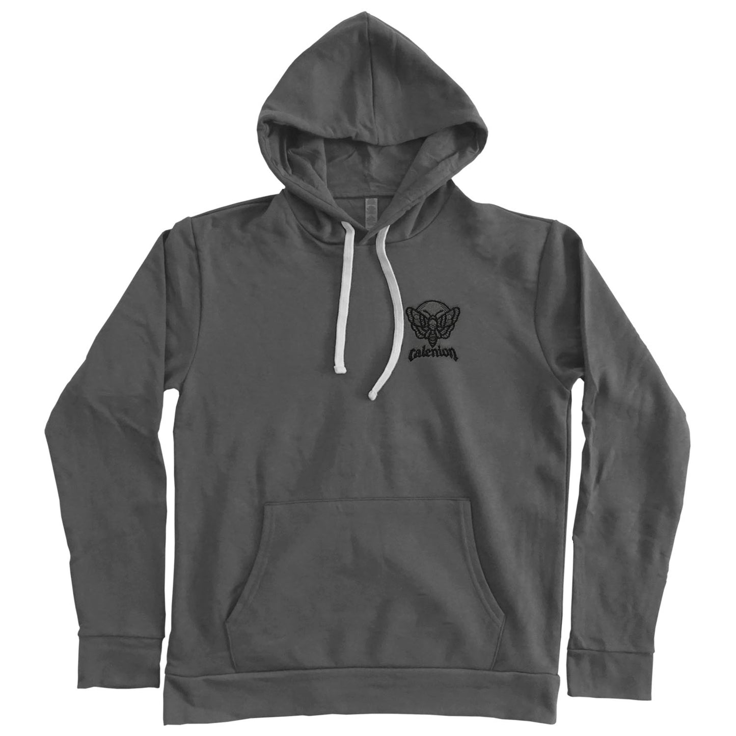Death Moth Embroidered Pullover Hoodie