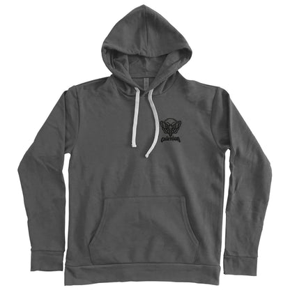 Death Moth Embroidered Pullover Hoodie