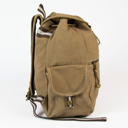 Japanese Crane Vintage Canvas Backpack