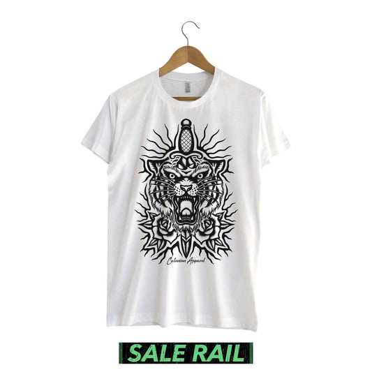 Tiger & Sword T-Shirt (Pre-Printed Stock) [Size XXL]