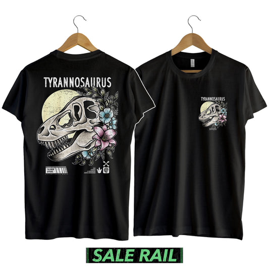 T-Rex Skull T-Shirt (Pre-Printed Stock) [Size 4XL]