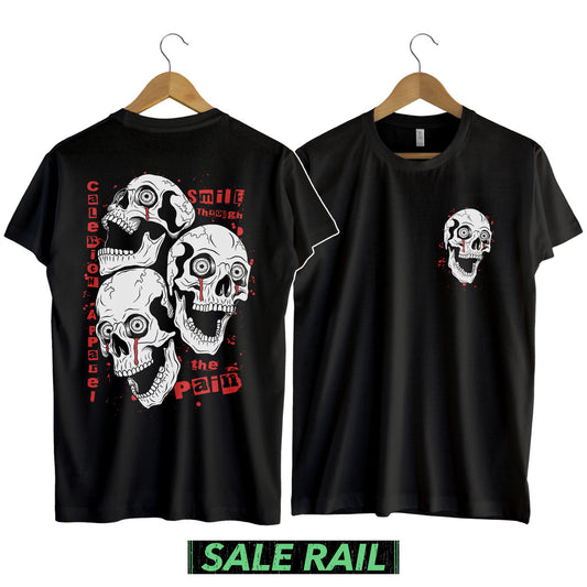 Smile Through The Pain T-Shirt (Pre-Printed Stock) [Size 5XL]