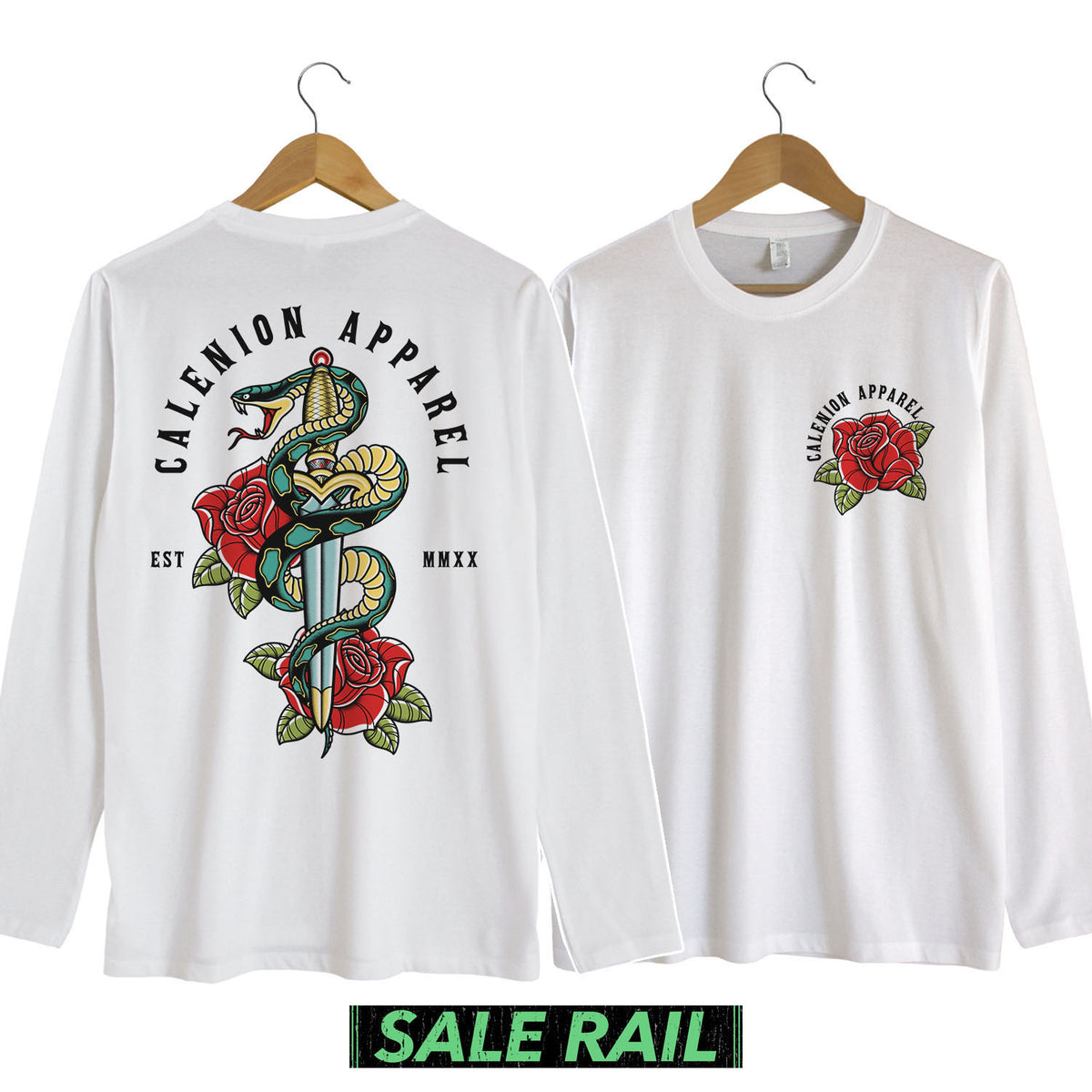 Snake & Sword Long Sleeve Shirt (Discontinued Product) [Size S]