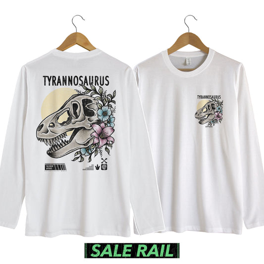 Tyrannosaurus Skull Long Sleeve Shirt (Discontinued Product) [Size M]