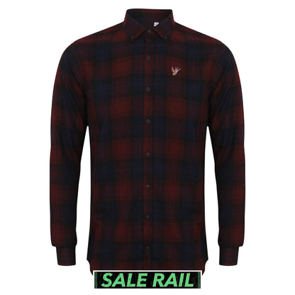 Swallow Slim Fit Check Shirt (Discontinued Product) [Size XXL]