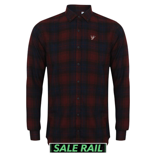 Swallow Slim Fit Check Shirt (Discontinued Product) [Size XXL]