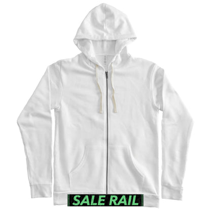 White Zip Hoodie (Blank) [Size XS]