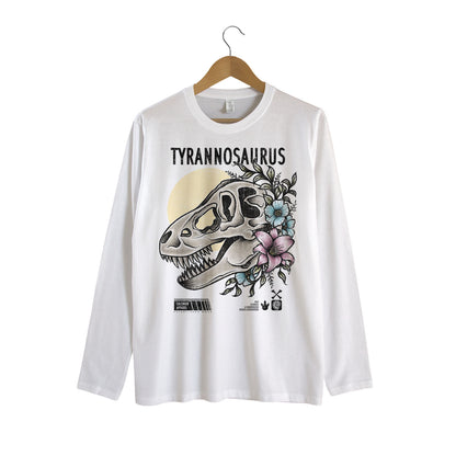 Tyrannosaurus Skull Long Sleeve Shirt