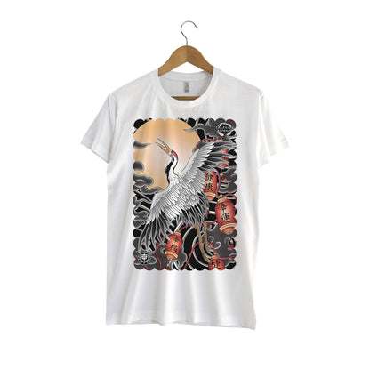 Japanese Crane T-Shirt (White)