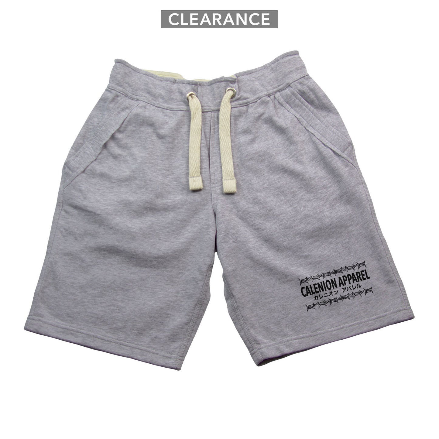 Barbed Wire Jog Shorts (Grey)