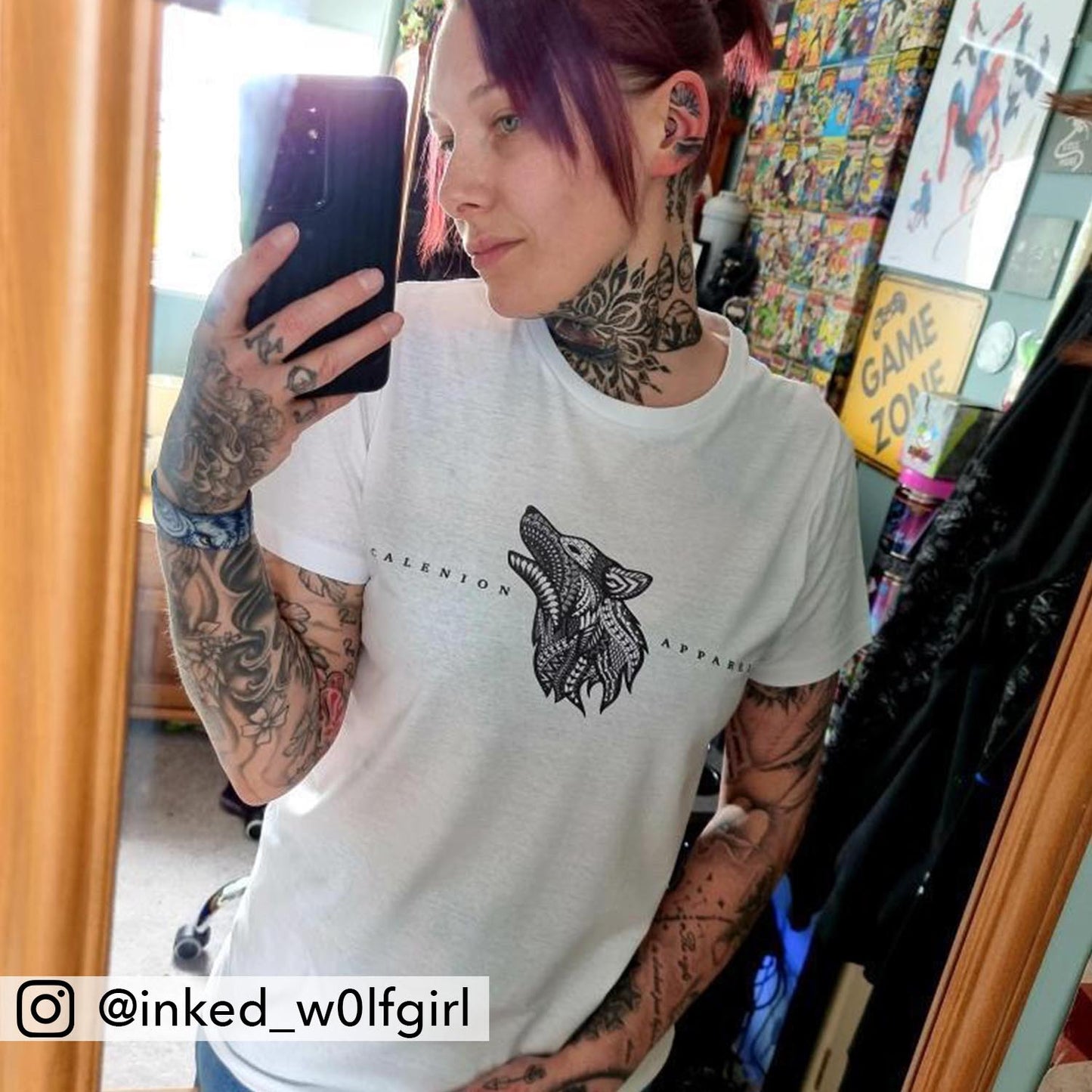 Wolf Zentangle T-Shirt
